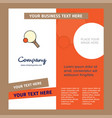 table tennis racket company brochure template vector image