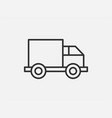truck toy icon on white background line style vector image