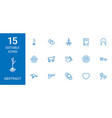 abstract icons vector image vector image