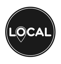 Local sign template Royalty Free Vector Image - VectorStock