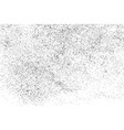 black grainy texture isolated on white vector image