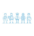 people are different professions vector image