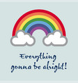 a rainbow for hope and wish vector image