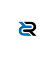rr letter logo vector image