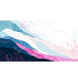 abstract landscape background floral banner vector image