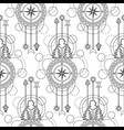 compass seamless pattern vector image