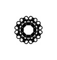 mandala ornament simple style ornament vector image