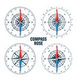 marine compass nautical wind rose with cardinal vector image