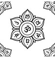 chakra pattern flower of life mandala with chakras vector image