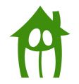 happy couple in a house vector image