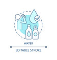 water turquoise concept icon vector image