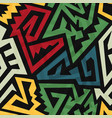 aztec geometric seamless pattern vector image vector image