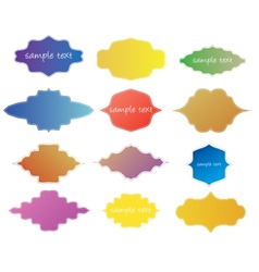 Ocean view with the cloud board blank space Vector Image