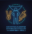 courage neon light concept icon vector image