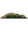 mountains ranges isolated object on white vector image