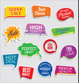 promo sale stickers and tags collection modern vector image
