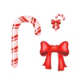 christmas candy cane isolated on a white vector image