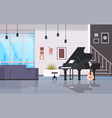 contemporary home hall musical instruments piano vector image