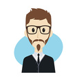 man cartoon character vector image