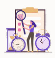 self discipline flat concept vector image