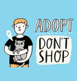 adopt do not shop vector image