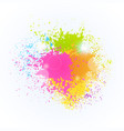 paint splash color festival happy holi india vector image