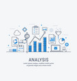 analysis vector image vector image