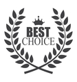 best choice label vector image