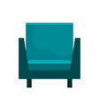 blue armchair icon vector image
