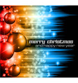 neon merry christmas vector image vector image