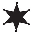 sheriff star icon in trendy flat style isolated vector image
