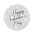 happy valentines day card original vector image