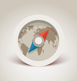 compass retro design vector image vector image