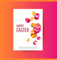 easter sale banner background template vector image