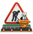 surveying concept with sign vector image vector image