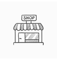 shop store sketch icon vector image