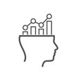 analytics thinking concept business intelligence vector image vector image