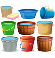 bucket set vector image