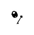 lock and key icon simple style locksmith big sale vector image