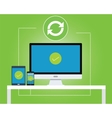 synchronize between multiple platform vector image