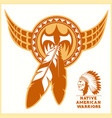 american indian logos vector image