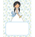 my first communion girl vector image vector image