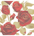 seamless pattern with roses mosaic picture vector image