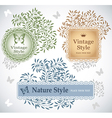 set of eco labels vector image