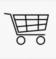 shopping cart icon vector image vector image