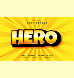 Comic text editable font effect Royalty Free Vector Image