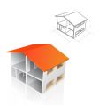 house blueprint vector image vector image