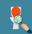 toilet hygiene concept vector image vector image
