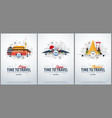 travel to china japan and thailand time vector image