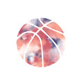 basketball violet halftone vector image vector image